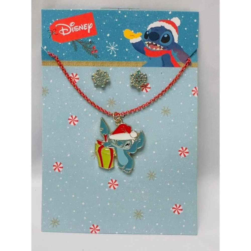 Disney Lilo & Stitch Jewelry Set Collection Stitch Necklaces with Earrings